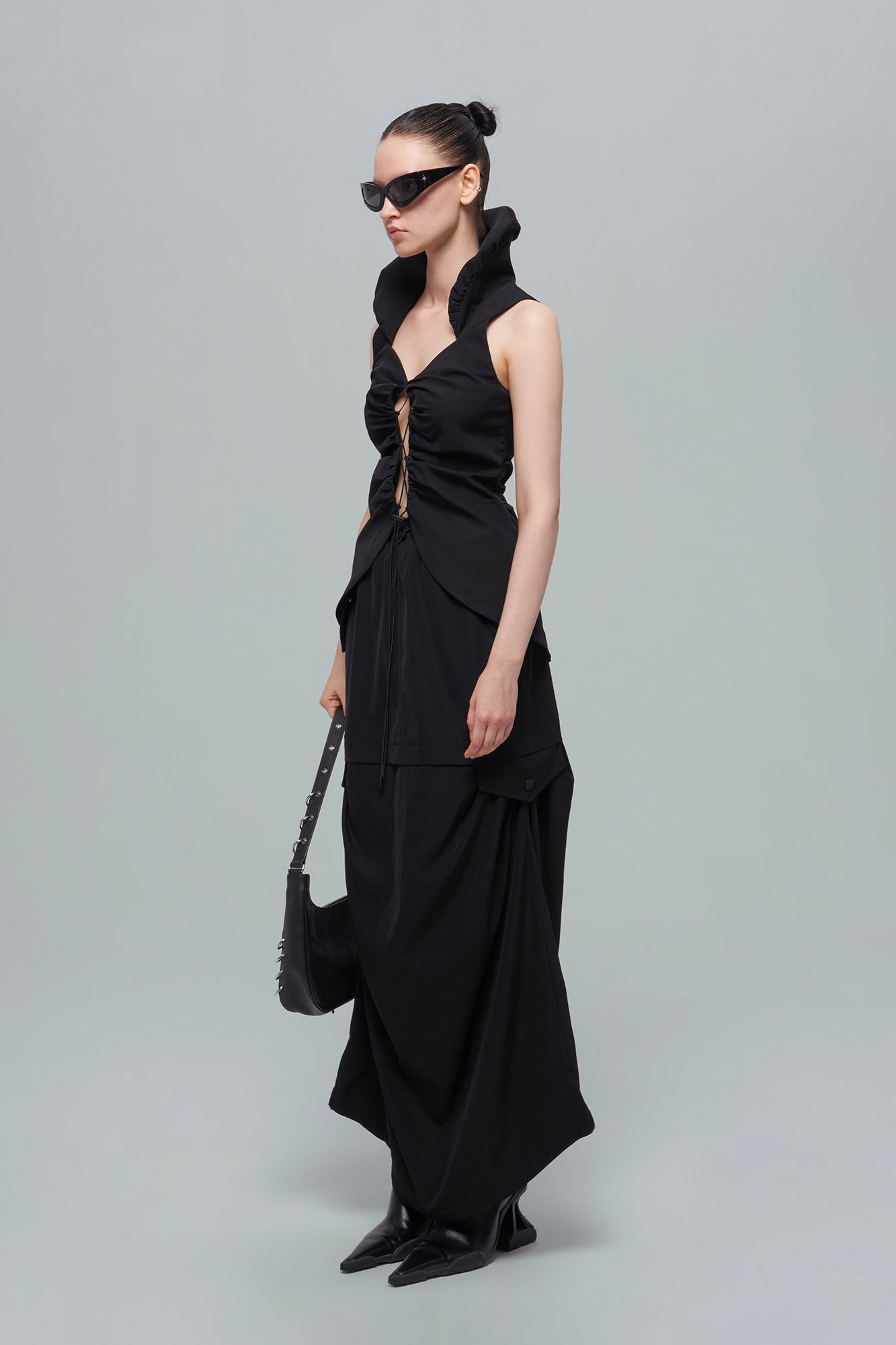 Acetate functional workwear top