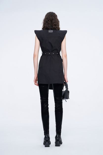 Three-dimensional sleeve shirt dress