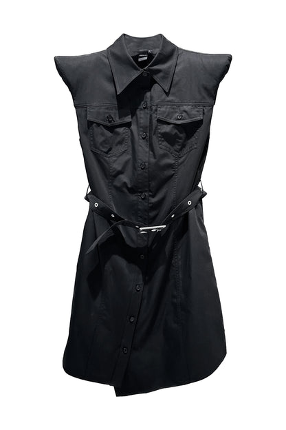 Three-dimensional sleeve shirt dress