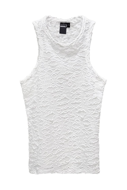 Perforated knitted vest