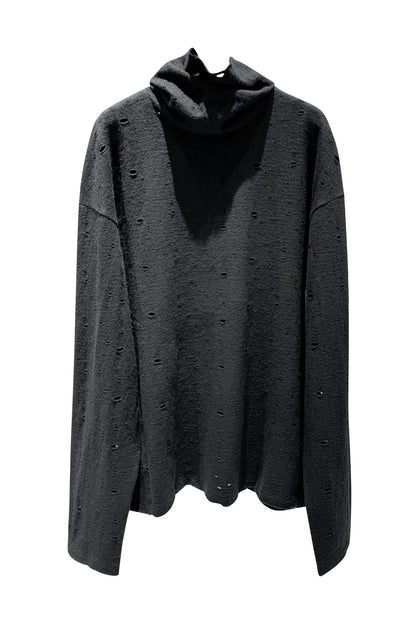 Wool Cowl Neck Pullover Sweater