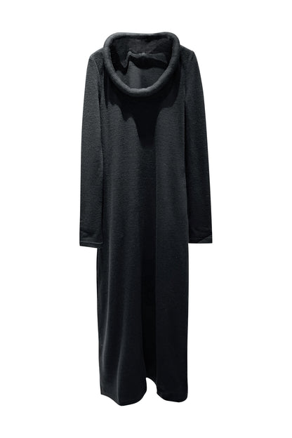 U-Neck Long-Sleeve Dress