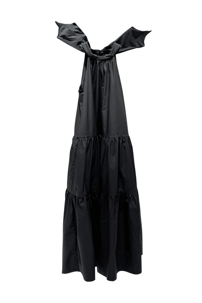 Star ribbon A-shaped hem dress
