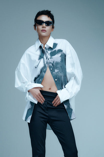 Digital portrait printed shirt