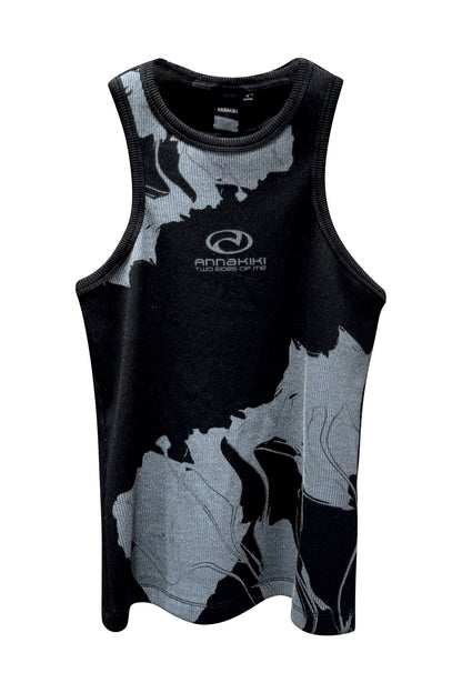 Digital floral printed vest