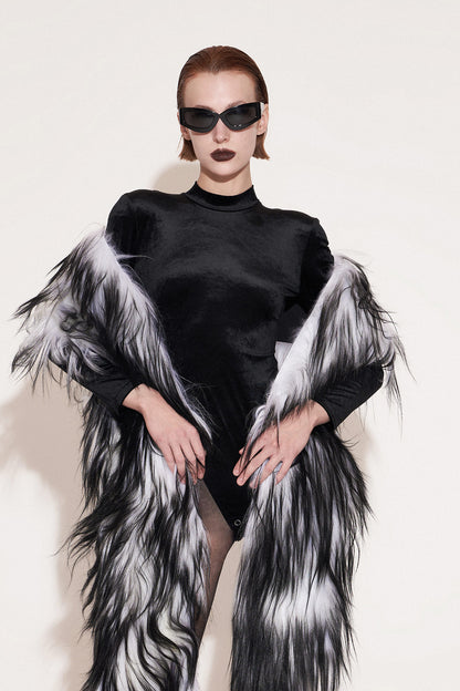 Acetate Velvet Off-Shoulder Jumpsuit