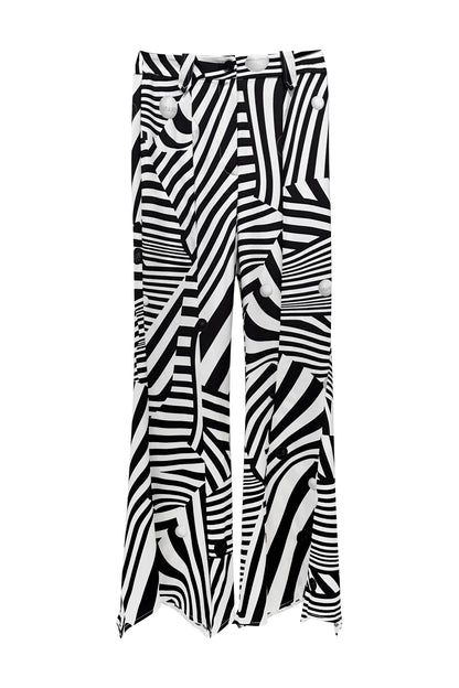 Twisted striped pants