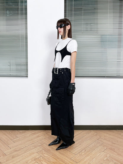 Diamond-mounted four-star suspenders